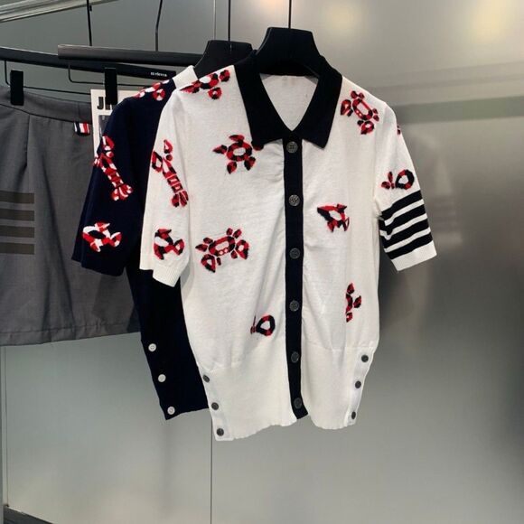 Thom Browne T-SHIRT White Gem Icons Sweater Size S/M/L - Picture 1 of 3